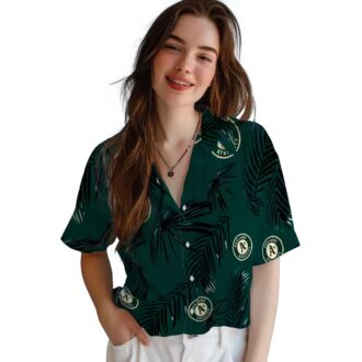 Oakland Athletics Green Palm Leaf Hawaiian Shirt - Unique MLB Fan Apparel for Summer Fun