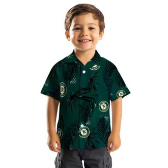 Oakland Athletics Green Palm Leaf Hawaiian Shirt - Unique MLB Fan Apparel for Summer Fun