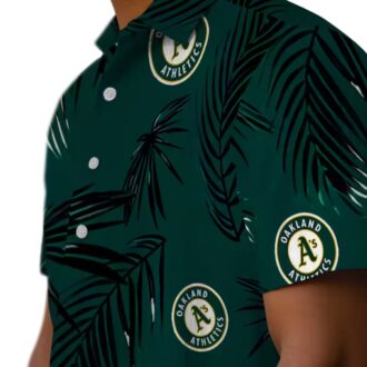 Oakland Athletics Green Palm Leaf Hawaiian Shirt - Unique MLB Fan Apparel for Summer Fun