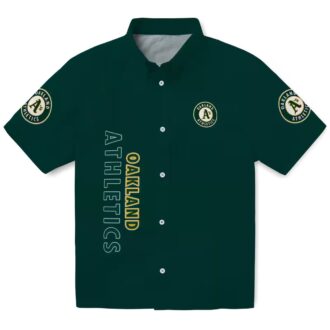 Oakland Athletics Minion Hawaiian Shirt - Green Tropical MLB Fan Shirt for Beach & Summer