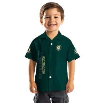 Oakland Athletics Minion Hawaiian Shirt - Green Tropical MLB Fan Shirt for Beach & Summer