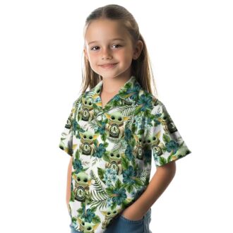 Oakland Athletics Yoda Green Hawaiian Shirt - MLB Game Day Fashion & Summer Beachwear