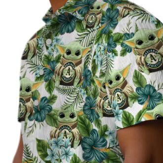 Oakland Athletics Yoda Green Hawaiian Shirt - MLB Game Day Fashion & Summer Beachwear