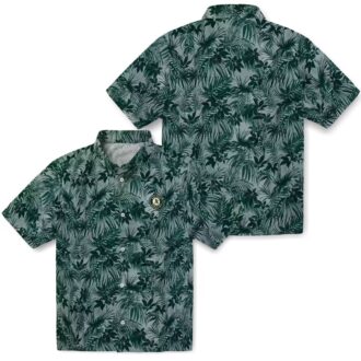 Tropical Green Hawaiian Shirt for Oakland Athletics Fans - Leafy Pattern MLB Apparel