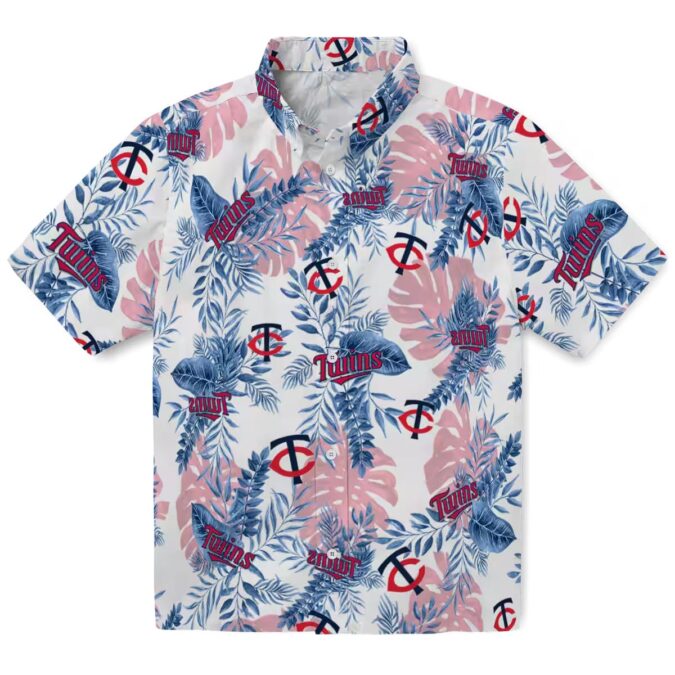 Buy Minnesota Twins Tropical Hawaiian Shirt with Leaves - Perfect MLB Summer Shirt for Men