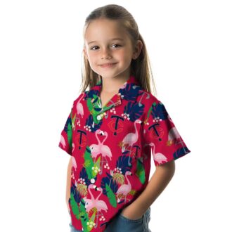 Exclusive Minnesota Twins Flamingo Foliage Aloha Shirt - Navy Green Tropical MLB Apparel