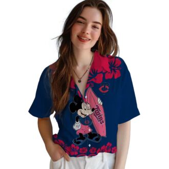 Limited Edition Minnesota Twins Aloha Hawaiian Shirt - Surfing Mickey MLB Vacation Outfit