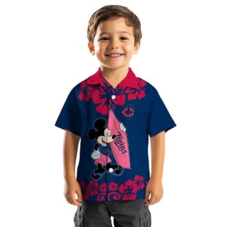 Limited Edition Minnesota Twins Aloha Hawaiian Shirt - Surfing Mickey MLB Vacation Outfit