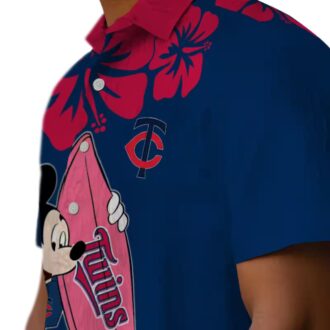 Limited Edition Minnesota Twins Aloha Hawaiian Shirt - Surfing Mickey MLB Vacation Outfit