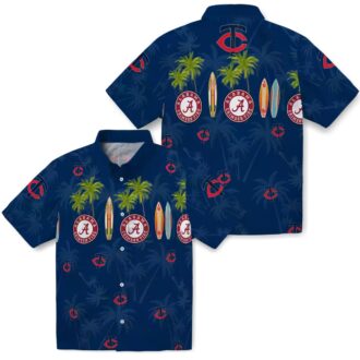 Minnesota Twins Beach Vibe Hawaiian Shirt - Surfboard Palm Print for Game Day & Travel