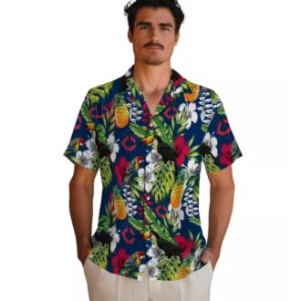 Minnesota Twins Custom Hawaiian Shirt - Navy Green Toucan Design for Summer Fans