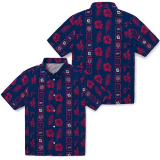 Minnesota Twins Framed Floral Navy Aloha Shirt - Best Tropical Shirt for Baseball Fans