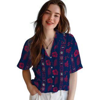 Minnesota Twins Framed Floral Navy Aloha Shirt - Best Tropical Shirt for Baseball Fans