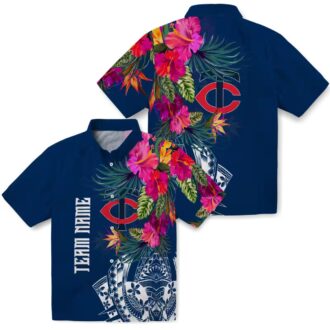 Minnesota Twins Summer Floral Polynesian Hawaiian Shirt - MLB Team Apparel