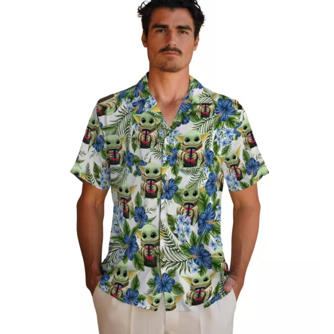 Minnesota Twins Tropical Yoda Green Hawaiian Shirt - Men's MLB Beach & Summer Apparel