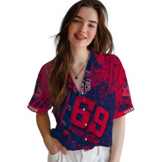 Personalized MLB Minnesota Twins Hawaiian Shirt - Navy Star Stripes for Game Day & Vacation
