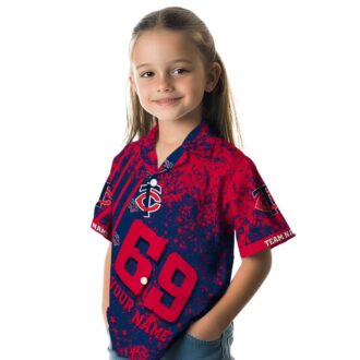 Personalized MLB Minnesota Twins Hawaiian Shirt - Navy Star Stripes for Game Day & Vacation