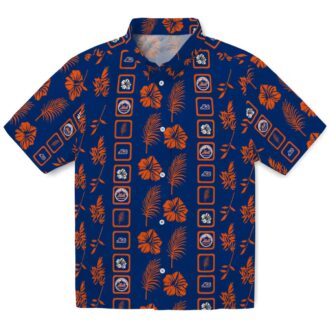 Exclusive New York Mets Floral Hawaiian Shirt - Blue MLB Shirt for Summer Vacation