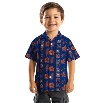 Exclusive New York Mets Floral Hawaiian Shirt - Blue MLB Shirt for Summer Vacation