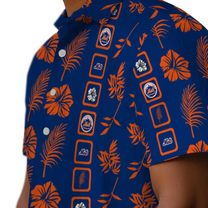 Exclusive New York Mets Floral Hawaiian Shirt - Blue MLB Shirt for Summer Vacation