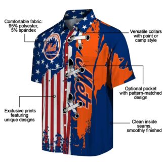 MLB Team New York Mets Flag USA Hawaiian Shirt - Perfect for Summer Beach & Vacation