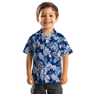 New York Mets MLB Tropical Leaf Hawaiian Shirt - Summer Beach Vacation Outfit