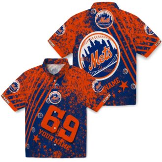 New York Mets Star Stripes Blue Hawaiian Shirt - Custom MLB Beach Shirt for Men