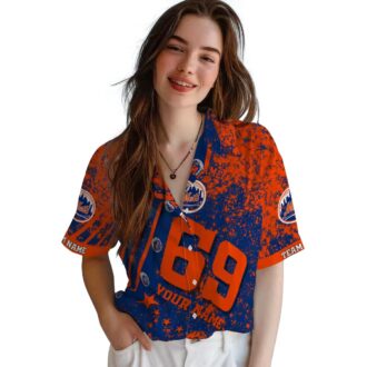 New York Mets Star Stripes Blue Hawaiian Shirt - Custom MLB Beach Shirt for Men