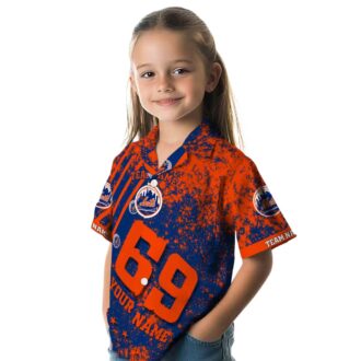 New York Mets Star Stripes Blue Hawaiian Shirt - Custom MLB Beach Shirt for Men