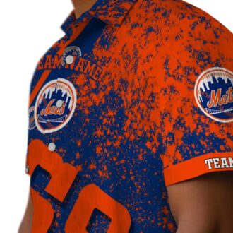 New York Mets Star Stripes Blue Hawaiian Shirt - Custom MLB Beach Shirt for Men