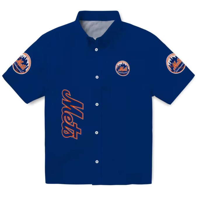 New York Mets Stuart Minion Hawaiian Shirt - Tropical Blue MLB Fan Gear for Vacation