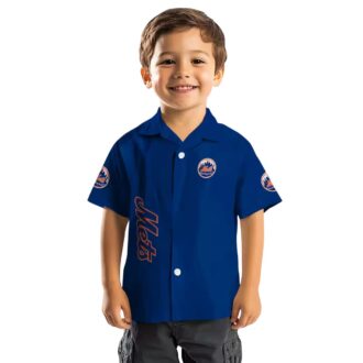 New York Mets Stuart Minion Hawaiian Shirt - Tropical Blue MLB Fan Gear for Vacation