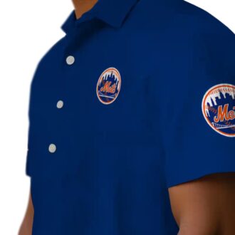 New York Mets Stuart Minion Hawaiian Shirt - Tropical Blue MLB Fan Gear for Vacation