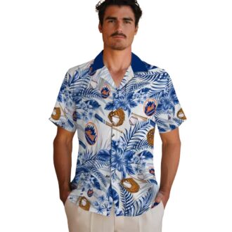 Official New York Mets Floral Baseball Hawaiian Shirt - Perfect for Summer & Beach