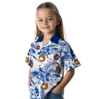 Official New York Mets Floral Baseball Hawaiian Shirt - Perfect for Summer & Beach