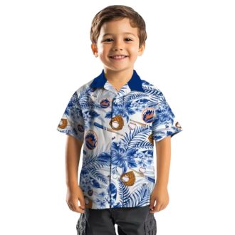 Official New York Mets Floral Baseball Hawaiian Shirt - Perfect for Summer & Beach