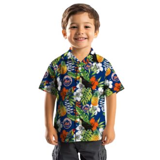 Personalized MLB New York Mets Tropical Shirt - Blue Green Toucan Hawaiian Shirt for Beach & Vacation