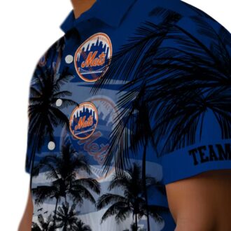 Sunset Scene New York Mets Hawaiian Shirt - Tropical MLB Shirt for Summer Vacation