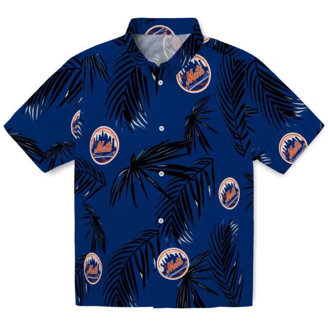 Unique MLB New York Mets Blue Hawaiian Shirt - Palm Leaf Floral Shirt for Summer and Vacation