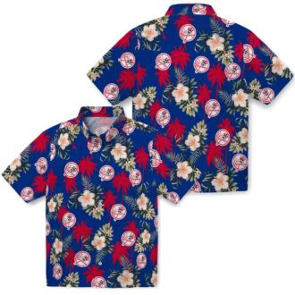 2025 Cool Yankees Hawaiian Shirt - Navy Palm Tree Button-Up for Game Day & Summer