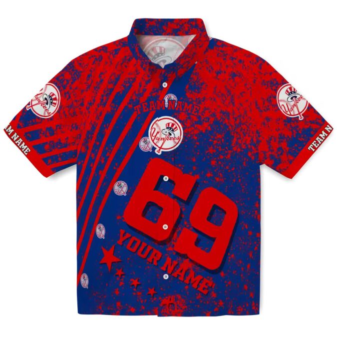 Buy Yankees Star Stripes Hawaiian Shirt - Navy MLB Fan Gift for Summer 2025