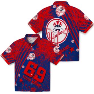 Buy Yankees Star Stripes Hawaiian Shirt - Navy MLB Fan Gift for Summer 2025
