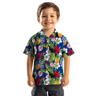 Custom Yankees Hawaiian Shirt for Men - Toucan Tropical Navy Green MLB Style