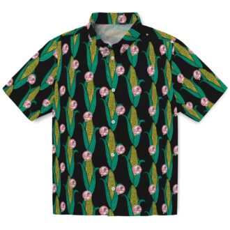 Limited Edition New York Yankees Aloha Shirt - Black Green Corn Design