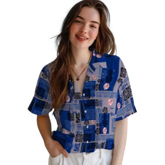 MLB New York Yankees Tribal Hawaiian Shirt - Tropical Navy Fan Apparel for Men