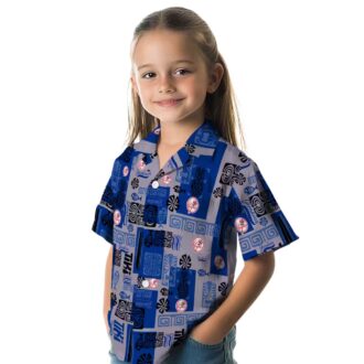 MLB New York Yankees Tribal Hawaiian Shirt - Tropical Navy Fan Apparel for Men