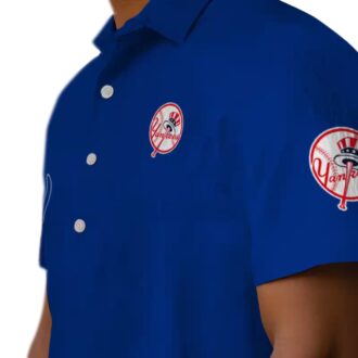 New York Yankees Minion Floral Hawaiian Shirt - Limited Edition Summer Fan Apparel