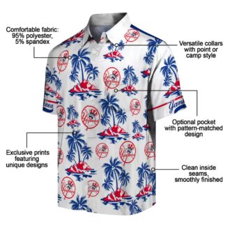 Official New York Yankees Aloha Shirt - Floral Palm Island Print for Summer Beachwear