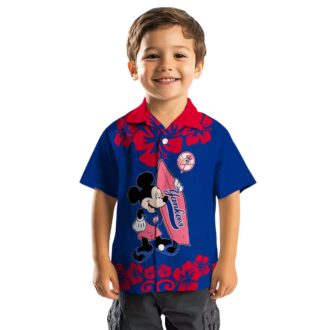 Official Yankees Beach Shirt, Surfing Mickey Mouse Aloha MLB Summer Top