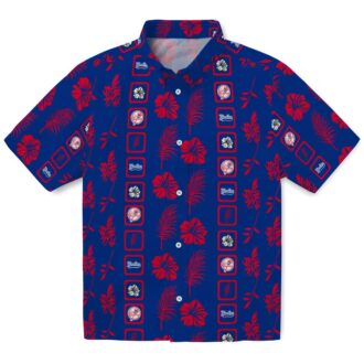 Official Yankees Floral Hawaiian Shirt - Navy Blue Summer Style for Men